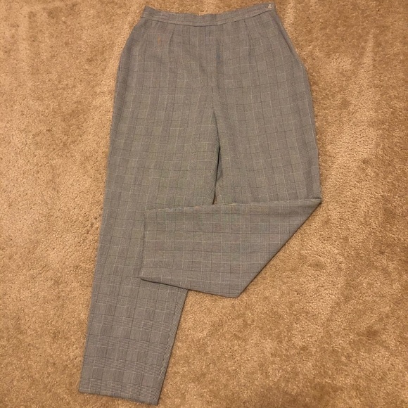 🌹High Waist Tonal Gray Pants - Picture 1 of 8